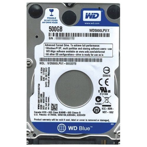 HD NOTEBOOK 500GB SATA WD